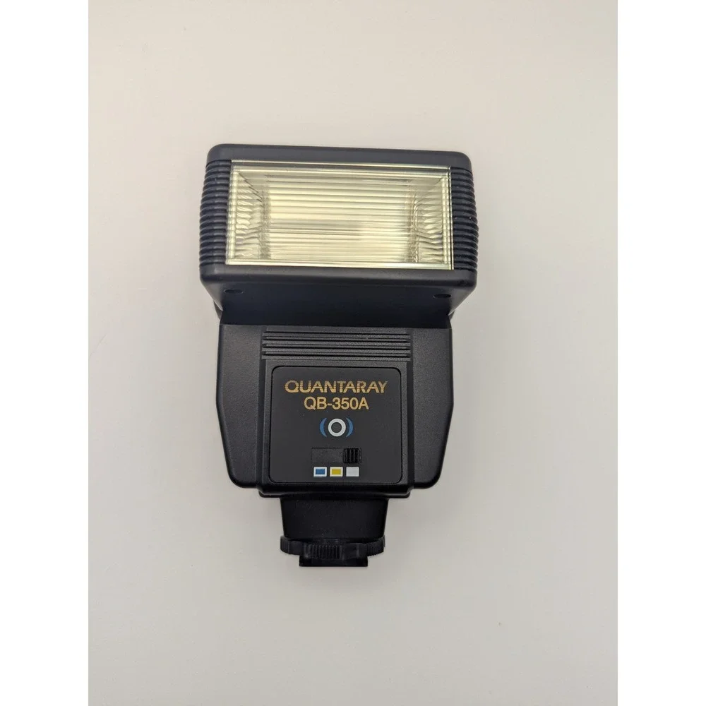 Quantaray QB 350A Electronic Bounce Flash for Photography Tested Works W/ Box‎